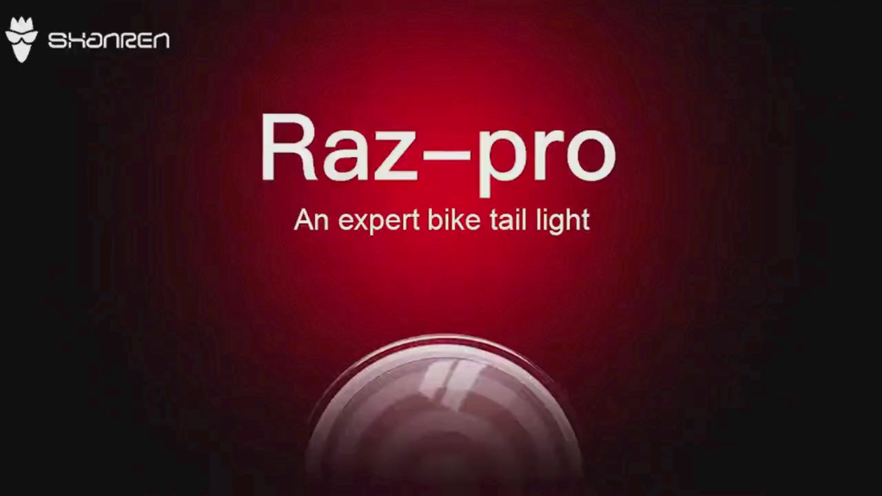 Shanren RAZ PRO | פנס אחורי חכם לרכיבה